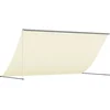 Image de vidaXL - Luifel - uittrekbaar - 300x150 - cm - stof - en - staal - crèmekleurig