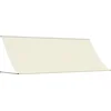 Image de vidaXL - Luifel - uittrekbaar - 350x150 - cm - stof - en - staal - crèmekleurig