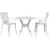 Image de vidaXL - 3-delige - Bistroset - gietaluminium - wit