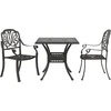 Image de vidaXL - 3-delige - Bistroset - gietaluminium - bronskleurig