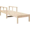 Image de vidaXL - Ligstoel - 199,5x62x55 - cm - massief - grenenhout