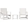 Image de vidaXL - 3-delige - Loungeset - massief - grenenhout - wit