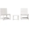 Image de vidaXL - 3-delige - Loungeset - massief - grenenhout - wit