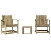 Image de vidaXL - 3-delige - Loungeset - geïmpregneerd - grenenhout