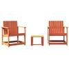 Image de vidaXL - 3-delige - Loungeset - massief - grenenhout - wasbruin