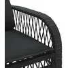 Image de vidaXL - 4-delige - Loungeset - met - kussens - poly - rattan - zwart