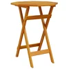 Image de vidaXL - Tuintafel - inklapbaar - Ø60x75 - cm - massief - acaciahout