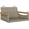Image de vidaXL - Schommelbank - 63x62x40 - cm - poly - rattan - grijs