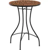 Image de vidaXL - Bistrotafel - mozaïek - Ø50x70 - cm - keramiek - terracottakleurig