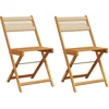 Image de vidaXL - Bistrostoelen - 2 - st - massief - acaciahout - en - touw - beige