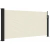 Image de vidaXL - Windscherm - uittrekbaar - 100x300 - cm - crèmekleurig
