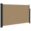 Image de vidaXL - Windscherm - uittrekbaar - 117x300 - cm - taupe