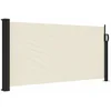 Image de vidaXL - Windscherm - uittrekbaar - 100x500 - cm - crèmekleurig