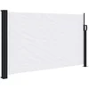 Image de vidaXL - Windscherm - uittrekbaar - 120x500 - cm - wit