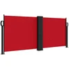 Image de vidaXL - Windscherm - uittrekbaar - 100x600 - cm - rood