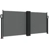 Image de vidaXL - Windscherm - uittrekbaar - 100x600 - cm - antraciet