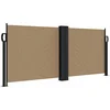 Image de vidaXL - Windscherm - uittrekbaar - 100x600 - cm - taupe