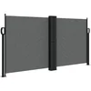 Image de vidaXL - Windscherm - uittrekbaar - 120x600 - cm - antraciet