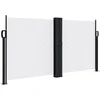Image de vidaXL - Windscherm - uittrekbaar - 120x600 - cm - wit