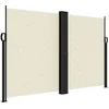 Image de vidaXL - Windscherm - uittrekbaar - 160x600 - cm - crèmekleurig