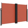 Image de vidaXL - Windscherm - uittrekbaar - 140x1000 - cm - terracottakleurig