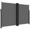 Image de vidaXL - Windscherm - uittrekbaar - 160x1000 - cm - antracietkleurig