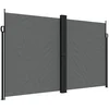 Image de vidaXL - Windscherm - uittrekbaar - 200x1000 - cm - antracietkleurig