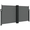 Image de vidaXL - Windscherm - uittrekbaar - 120x1200 - cm - antracietkleurig