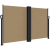 Image de vidaXL - Windscherm - uittrekbaar - 140x1200 - cm - taupe