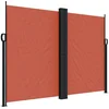 Image de vidaXL - Windscherm - uittrekbaar - 180x1200 - cm - terracottakleurig