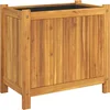Image de vidaXL - Plantenbak - met - voering - 54x31x50 - cm - massief - acaciahout