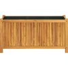 Image de vidaXL - Plantenbak - met - voering - 99,5x38x50 - cm - massief - acaciahout