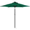 Image de vidaXL - Parasol - met - stalen - paal - 225x225x212 - cm - groen