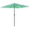 Image de vidaXL - Parasol - met - stalen - paal - 248x248x248 - cm - groen