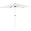 Image de vidaXL - Parasol - met - stalen - paal - 248x248x248 - cm - wit