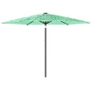 Image de vidaXL - Parasol - met - stalen - paal - 288x288x225 - cm - groen