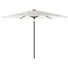 Image de vidaXL - Parasol - met - stalen - paal - 288x288x225 - cm - wit