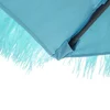 Image de vidaXL - Parasol - met - stalen - paal - 324x324x247 - cm - blauw