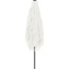 Image de vidaXL - Parasol - met - stalen - paal - 388x388x248 - cm - wit