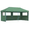 Image de vidaXL - Partytent - inklapbaar - pop-up - met - 3 - zijwanden - groen