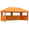 Image de vidaXL - Partytent - inklapbaar - pop-up - met - 3 - zijwanden - oranje