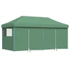 Image de vidaXL - Partytent - inklapbaar - pop-up - met - 4 - zijwanden - groen