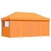 Image de vidaXL - Partytent - inklapbaar - pop-up - met - 4 - zijwanden - oranje