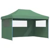 Image de vidaXL - Partytent - inklapbaar - pop-up - met - 3 - zijwanden - groen