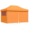 Image de vidaXL - Partytent - inklapbaar - pop-up - met - 4 - zijwanden - oranje