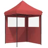 Image de vidaXL - Partytent - inklapbaar - pop-up - met - 2 - zijwanden - bordeauxrood