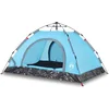 Image de vidaXL - Tent - 4-persoons - snelontgrendeling - blauw