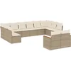 Image de vidaXL - 12-delige - Loungeset - met - kussens - poly - rattan - beige
