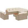 Image de vidaXL - 12-delige - Loungeset - met - kussens - poly - rattan - beige