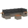 Image de vidaXL - 8-delige - Loungeset - met - kussens - poly - rattan - grijs
